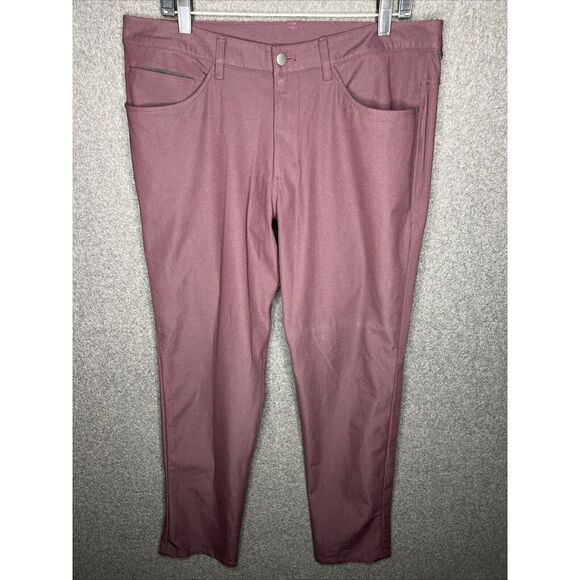 Lululemon ABC Pant Classic *34" Maroon Size 34 Athletic - Picture 2 of 13